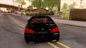 BMW M5 F10 Nighthawk для GTA San Andreas - вид сзади