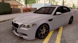 BMW M5 F10 30 Jahre для GTA San Andreas - вид спереди