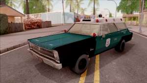 Plymouth Belvedere Station Wagon 1965 NYPD Final для GTA San Andreas - вид спереди