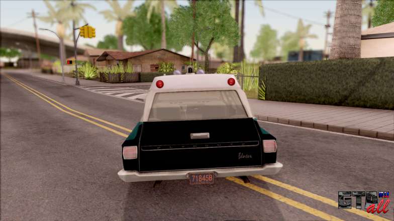 Plymouth Belvedere Station Wagon 1965 NYPD Final для GTA San Andreas - вид сзади