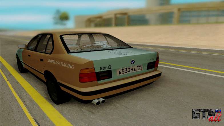 BMW 525 для GTA San Andreas - вид сзади