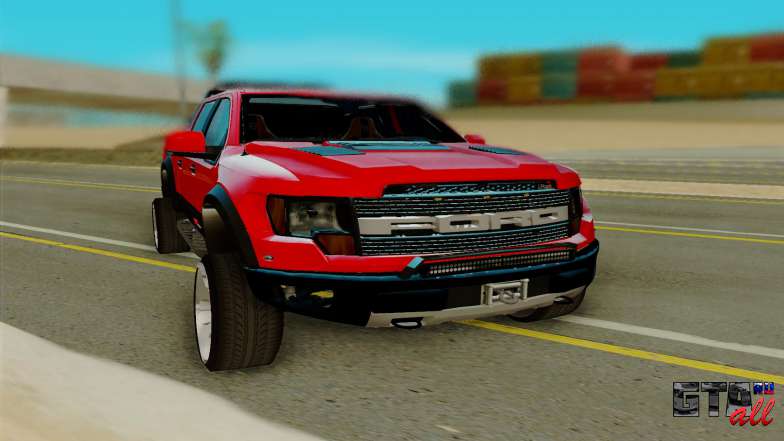 Ford F150 Raptor для GTA San Andreas - вид спереди