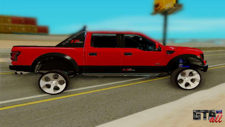 Ford F150 Raptor для GTA San Andreas - вид сбоку