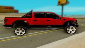 Ford F150 Raptor для GTA San Andreas - вид сбоку