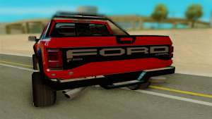 Ford F150 Raptor для GTA San Andreas - вид сзади