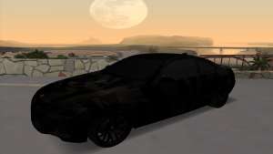 BMW M3 E92 GTR Black Camo для GTA San Andreas - вид спереди