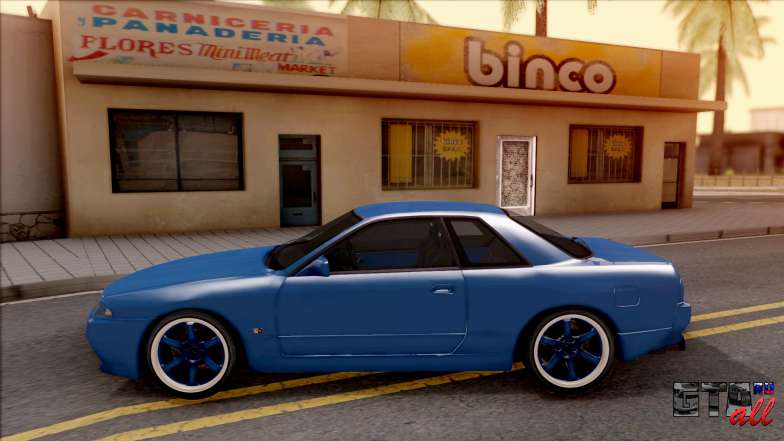 Nissan Skyline R32 v2 для GTA San Andreas - вид сбоку