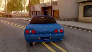 Nissan Skyline R32 v2 для GTA San Andreas - вид сзади