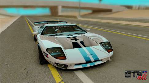 Ford GT LM Gran Turismo для GTA San Andreas - вид спереди