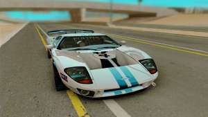 Ford GT LM Gran Turismo для GTA San Andreas - вид спереди