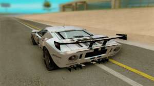 Ford GT LM Gran Turismo для GTA San Andreas - вид сзади