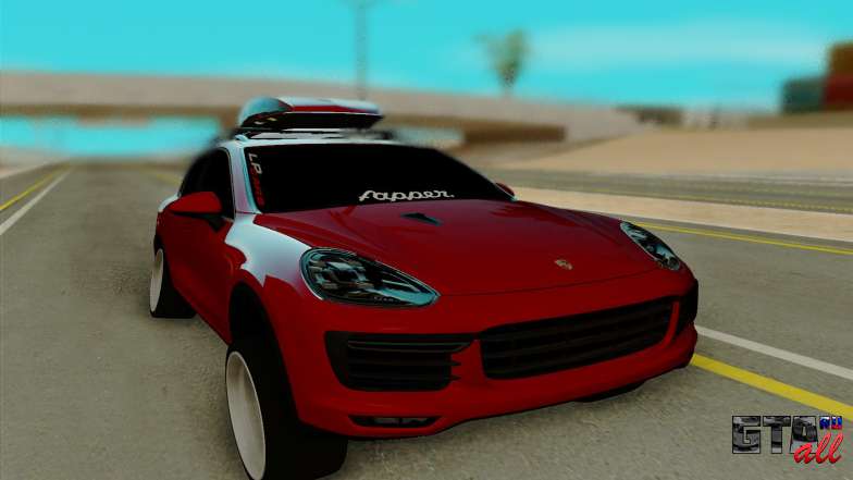 Porsche Cayenne Turbo S 2015 для GTA San Andreas - вид спереди