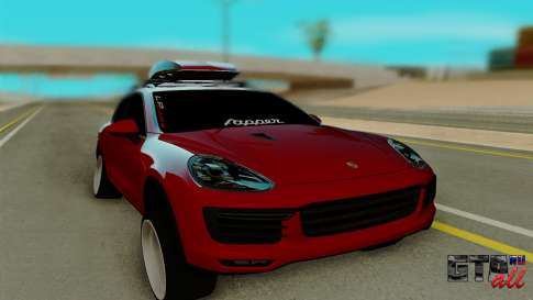 Porsche Cayenne Turbo S 2015 для GTA San Andreas - вид спереди