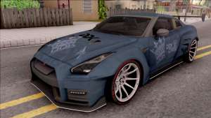 Nissan GT-R Nismo 2017 DDK для GTA San Andreas - вид спереди