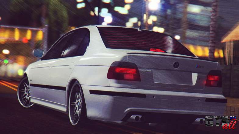 BMW M5 E39 (2017 re-styling) для GTA San Andreas - вид сзади