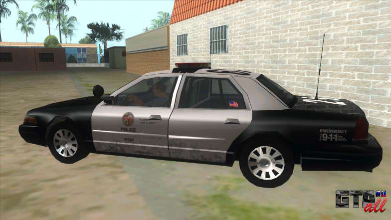 Ford Crown Victoria Police Interceptor для GTA San Andreas - вид сбоку