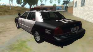 Ford Crown Victoria Police Interceptor для GTA San Andreas - вид сзади