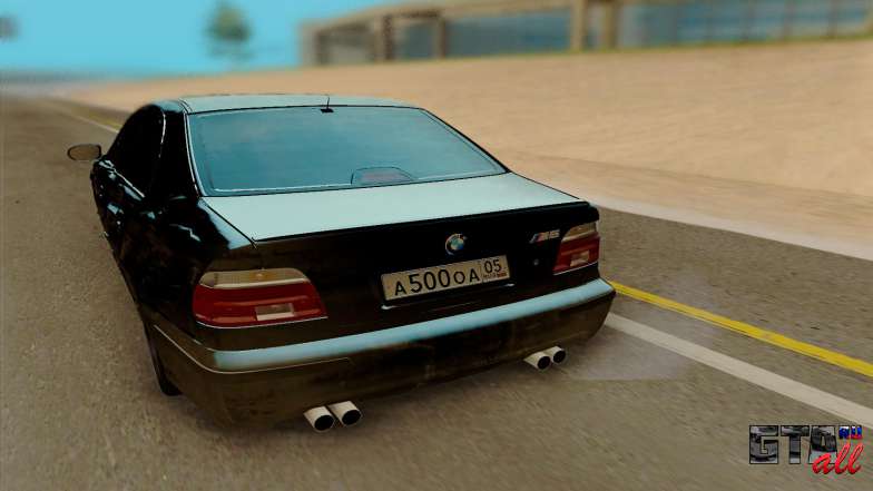 BMW M5 E39 для GTA San Andreas - вид сзади