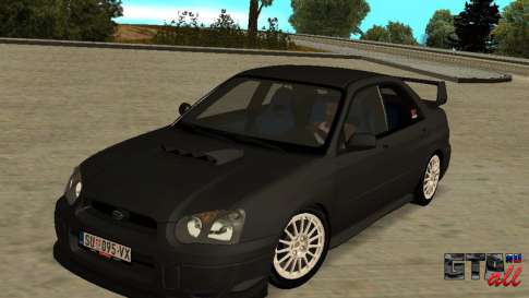 Subaru Impreza WRX STi для GTA San Andreas - вид спереди