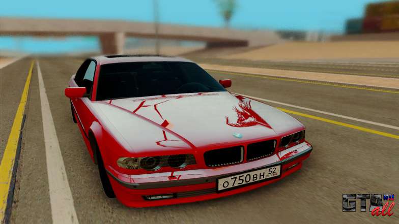 BMW 7 series E38 для GTA San Andreas - вид спереди