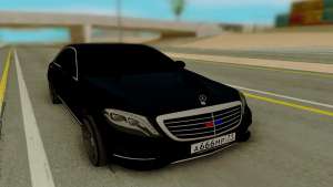 Mercedes-Benz S63 AMG 222 для GTA San Andreas - вид спереди