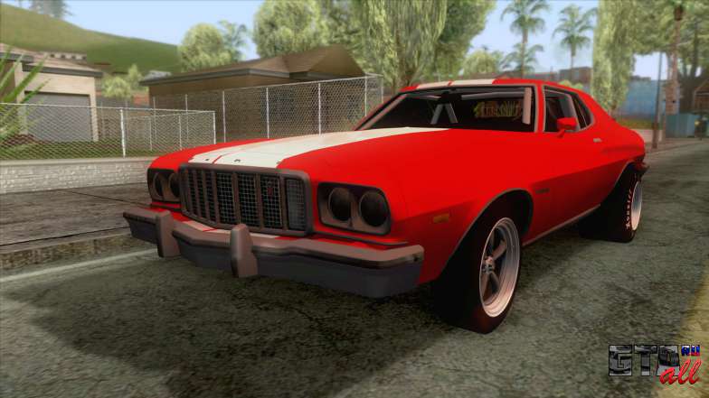 Ford Gran Torino Drag 1975 для GTA San Andreas - вид спереди