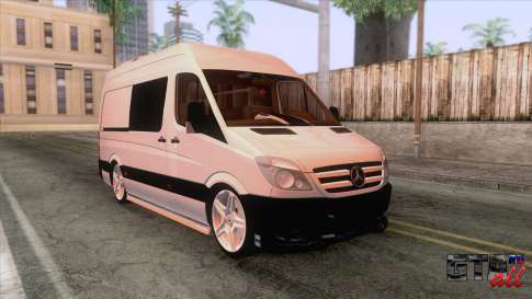 Mercedes-Benz Sprinter 2014 для GTA San Andreas - вид спереди