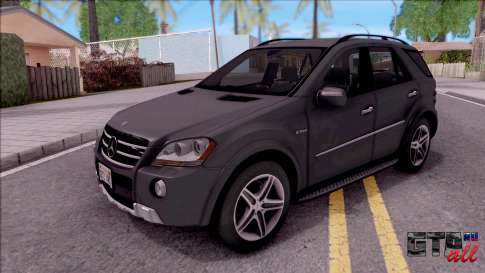 Mercedes-Benz ML 63 AMG 2009 для GTA San Andreas - вид спереди