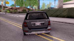 Mercedes-Benz ML 63 AMG 2009 для GTA San Andreas - вид сзади