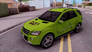 Mercedes-Benz ML 63 AMG 2009 для GTA San Andreas - в другом цвете