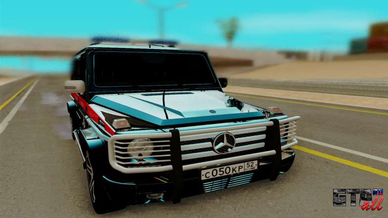 Mercedes Benz G55 AMG для GTA San Andreas - вид спереди