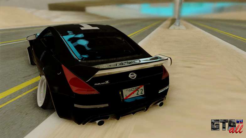 Nissan 350Z для GTA San Andreas - вид сзади