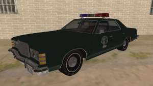 1975 Ford LTD Custom 500 DNREC для GTA San Andreas - вид спереди