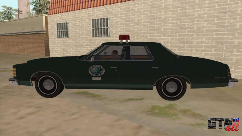 1975 Ford LTD Custom 500 DNREC для GTA San Andreas - вид сбоку