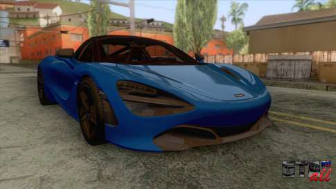 McLaren 720S 2017 v2 для GTA San Andreas - вид спереди