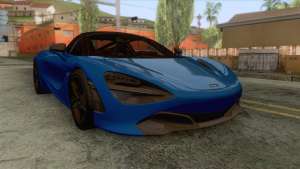 McLaren 720S 2017 v2 для GTA San Andreas - вид спереди