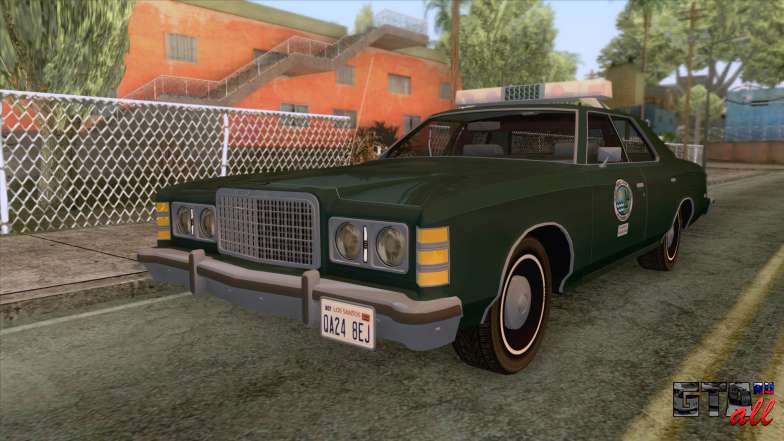 Ford LTD Custom 500 DNREC 1975 для GTA San Andreas - вид спереди