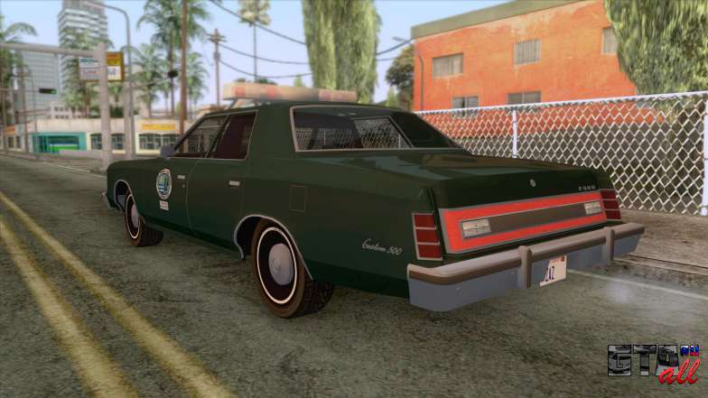 Ford LTD Custom 500 DNREC 1975 для GTA San Andreas - вид сзади