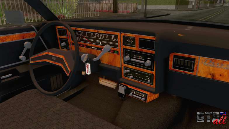 Ford LTD Custom 500 DNREC 1975 для GTA San Andreas - вид изнутри