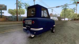 Peel P50 2011 для GTA San Andreas - вид сзади