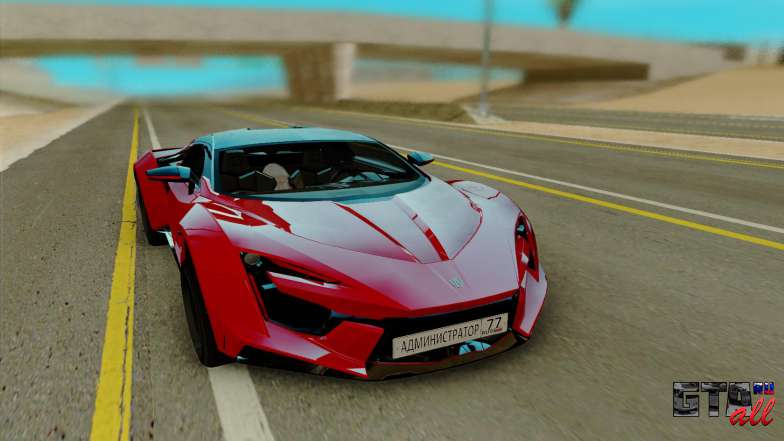 W Motors Fenyr SuperSport для GTA San Andreas - вид спереди