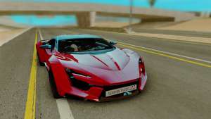 W Motors Fenyr SuperSport для GTA San Andreas - вид спереди