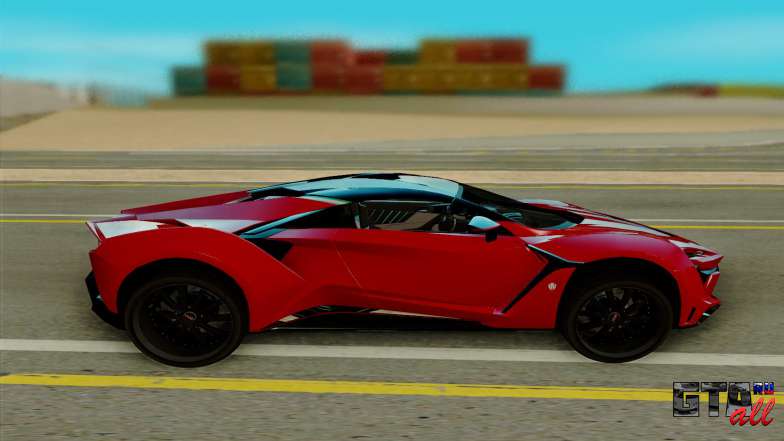 W Motors Fenyr SuperSport для GTA San Andreas - вид сбоку