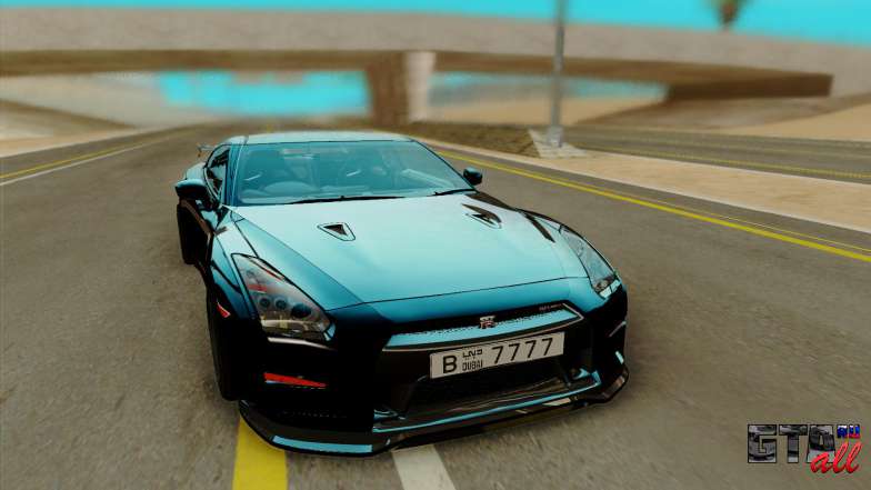 Nissan GTR Nismo для GTA San Andreas - вид спереди