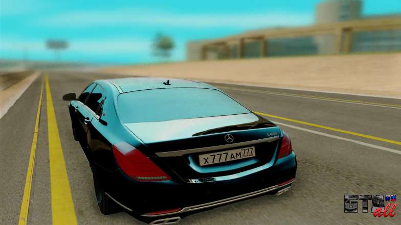 Maybach S400 для GTA San Andreas - вид сзади