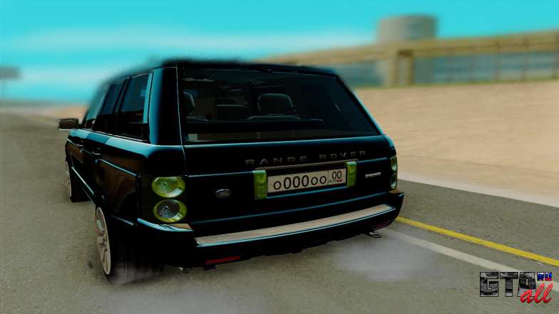 Land Rover Range Rover Supercharged для GTA San Andreas - вид сзади