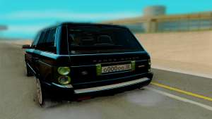 Land Rover Range Rover Supercharged для GTA San Andreas - вид сзади