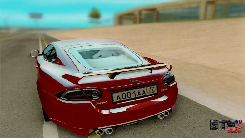 Jaguar XKR S 2012 для GTA San Andreas - вид сзади