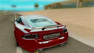 Jaguar XKR S 2012 для GTA San Andreas - вид сзади