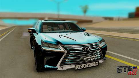 Lexus LX570 для GTA San Andreas - вид спереди